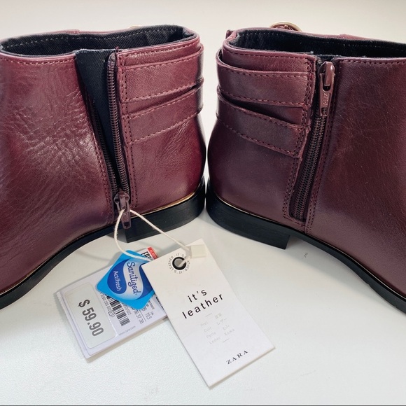 NEW Zara kids leather bootie - Picture 4 of 5